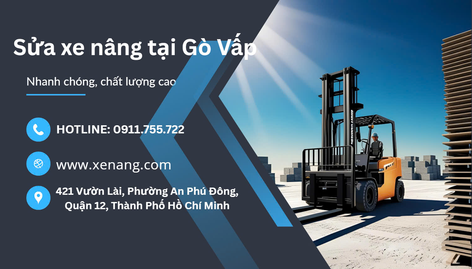 Sửa xe nâng tại Gò Vấp