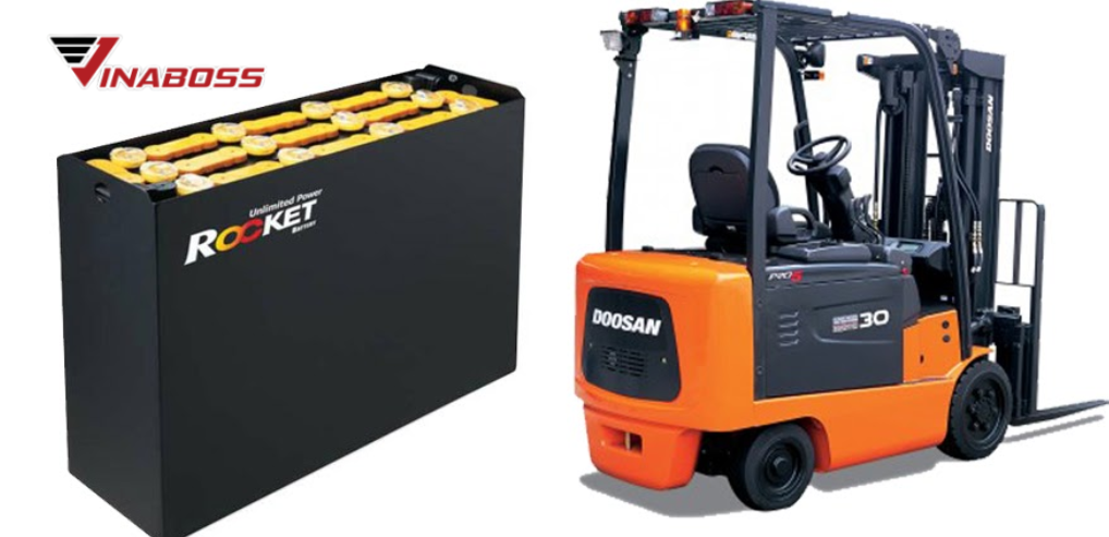 Sự cố hỏng bình ắc quy xe nâng