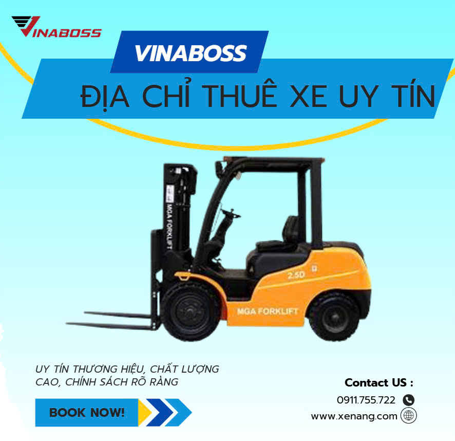 thuê xe nâng hàng tại Vinaboss