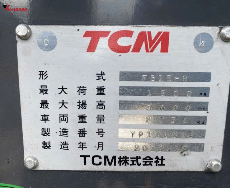 Xe Nâng Điện Ngồi Lái TCM FB15-8
