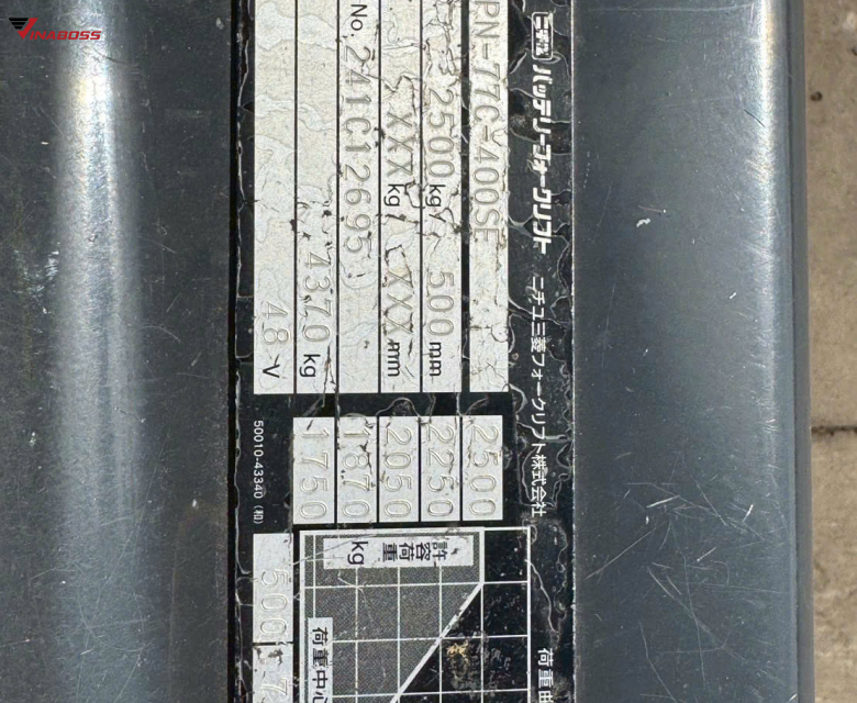 Xe Nâng Điện Ngồi Lái NICHIYU FB25PN-77C-400SE